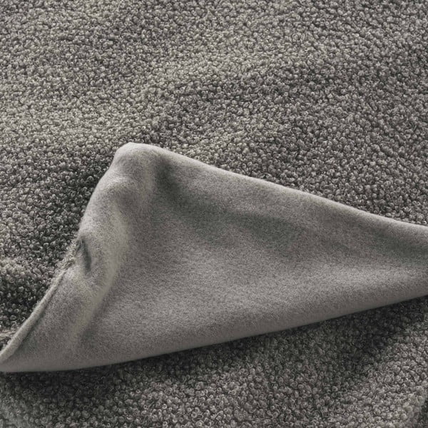 Сиво одеяло от флийс 125x150 cm Curly Wooly – douceur d'intérieur-image-1