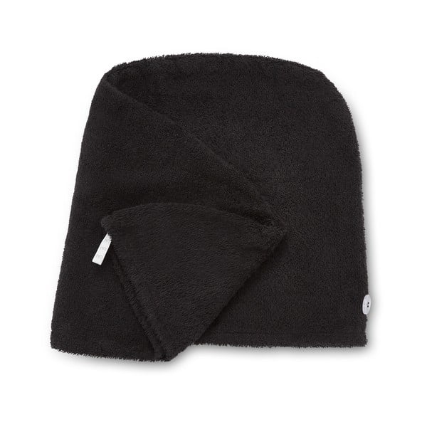 Черни бързосъхнещи памучни кърпи за коса в комплект от 2 бр. 20x13 cm Quick Dry – Catherine Lansfield-image-2