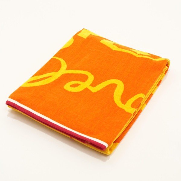 Оранжева памучна плажна кърпа Море, 100 x 173 cm - My Home Plus-image-1