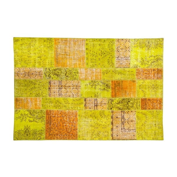 Vlněný koberec Allmode Green Or, 150x80 cm