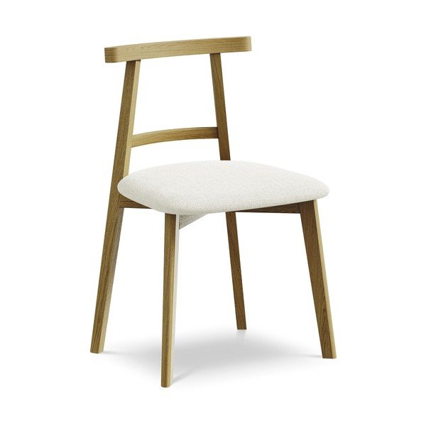 Кремав трапезен стол от масивна дървесина Ohelo – Makamii