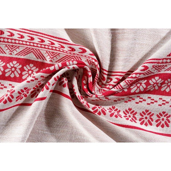 Червено-бежова завеса 140x255 cm Doina – Mendola Fabrics-image-1