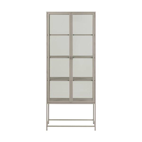 Сива витрина 77x186x35 cm Seaford – Actona