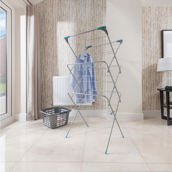Триетажна сушилня за дрехи в сребристо - Addis-image-2