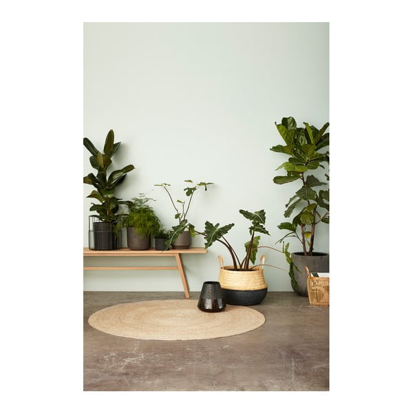 Комплект от 2 черни саксии Kello - Hübsch-image-1