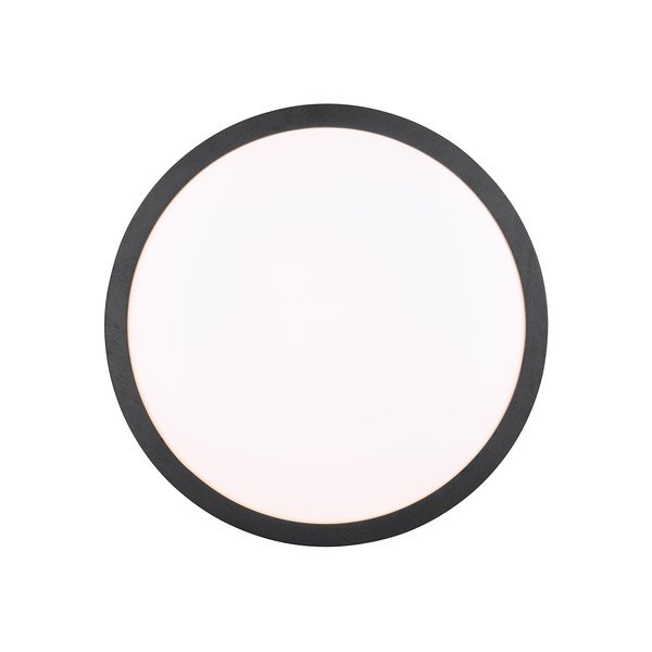 Черно LED осветително тяло за таван ø 40 cm Iseo - Trio-image-2