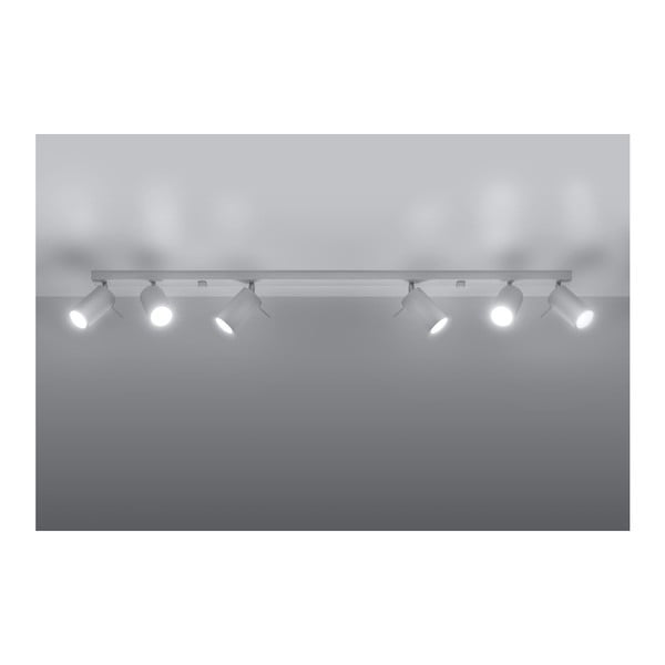 Бяло таванно осветително тяло 6L Etna - Sollux-image-3