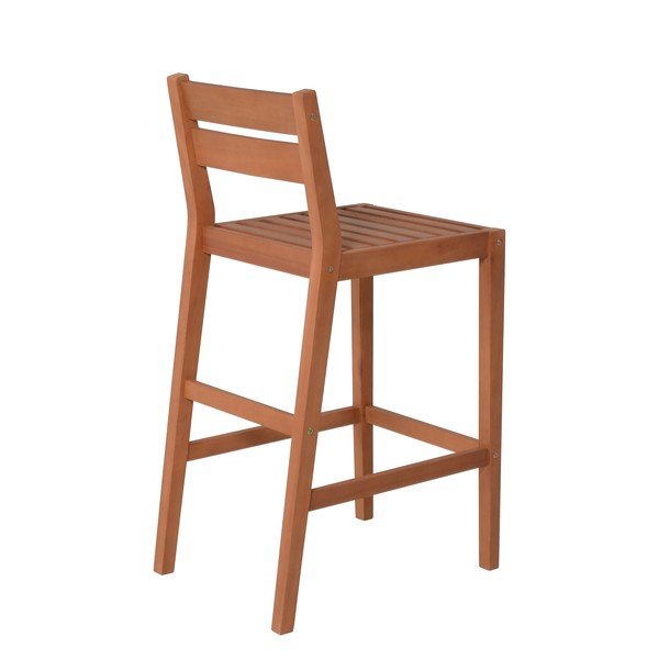 Градински бар комплект от масивен евкалипт в естествен цвят за 4 души Maine – Garden Pleasure-image-4