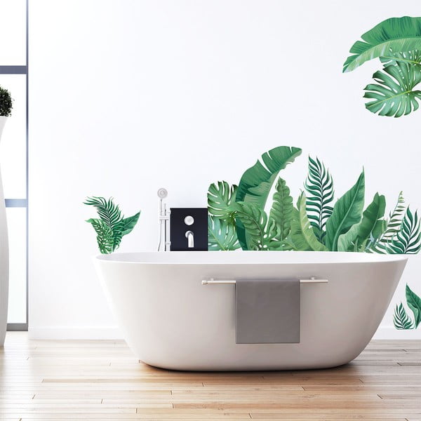 Стикер за стена 60x90 cm Tropical Leaves - Ambiance-image-4
