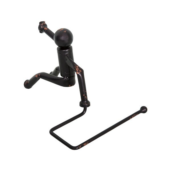 Черен стенен метален държач за тоалетна хартия – Antic Line