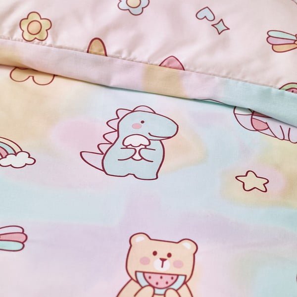 Розово единично  детско спално бельо 135x200 cm Forever Together – Catherine Lansfield-image-4