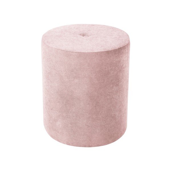Светлорозов пуф Motion, ø 40 cm - Kooko Home-image-2