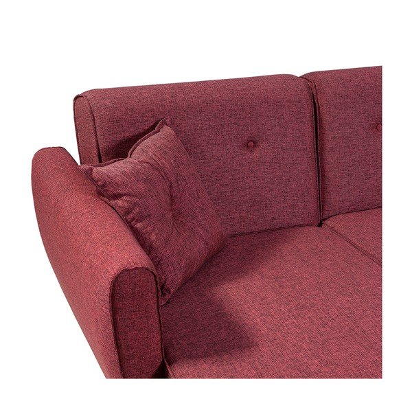 Ъглов диван в цвят бордо Aria – Balcab Home-image-4