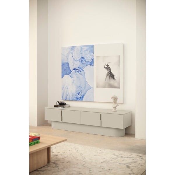 Светлосива маса за телевизор 200x50 cm Totem - Teulat-image-1