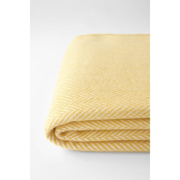 Меденожълто одеяло със съдържание на памук , 140 x 180 cm Skyline - Euromant-image-3