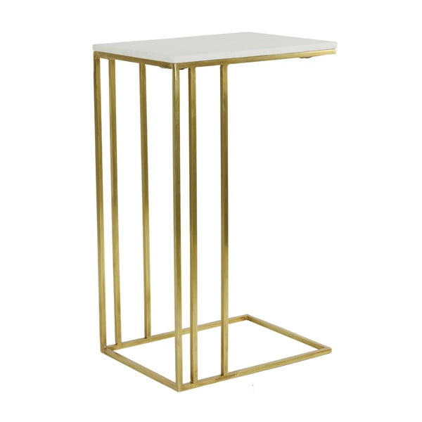 Странична масичка с плот от имитация на мрамор 31x41 cm Roshan – Light & Living-image-2