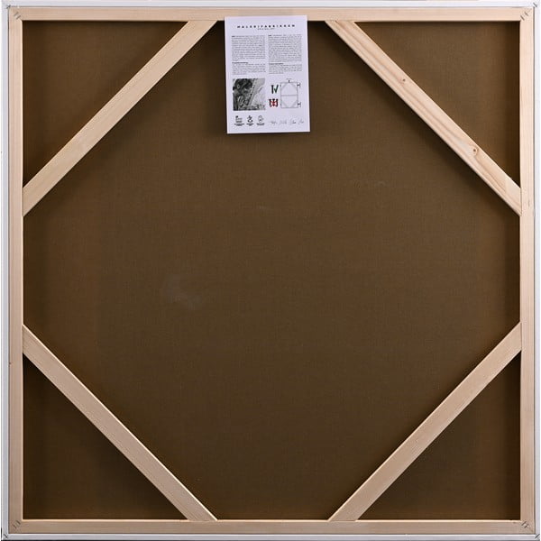 Картина с ръчно изрисувани елементи 102x102 cm Confidential Yellow – Malerifabrikken-image-3