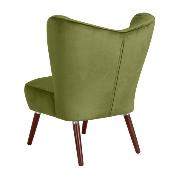 Зелен фотьойл от кадифе Sari - Max Winzer-image-4