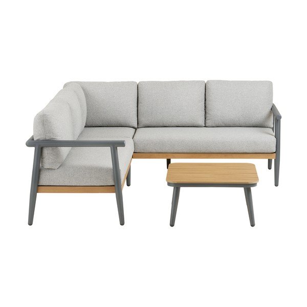 Сив тапициран градински комплект за отдих за 4 души Comillas – House Nordic-image-2