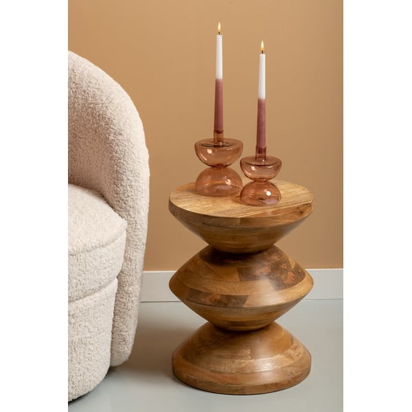 Кръгла масичка от мангово дърво ø 35 cm Totem - Leitmotiv-image-2