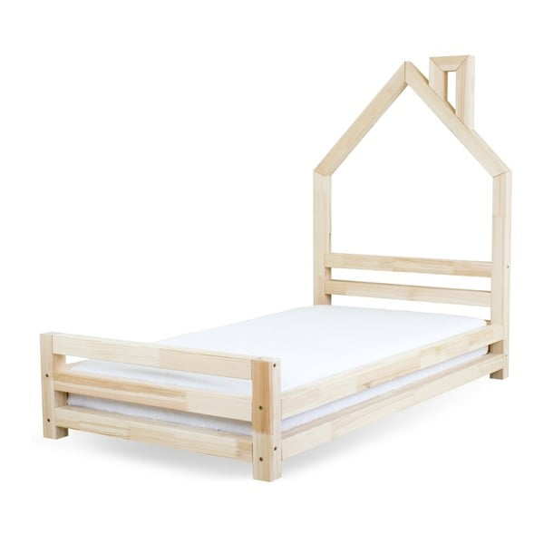 Dětská postel z lakovaného borovicového dřeva Benlemi Wally, 120 x 200 cm