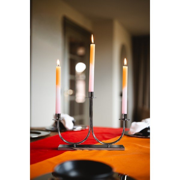 Метален свещник Elana – Zilverstad-image-1