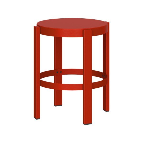Червен  стоманен стол Doon – noo.ma