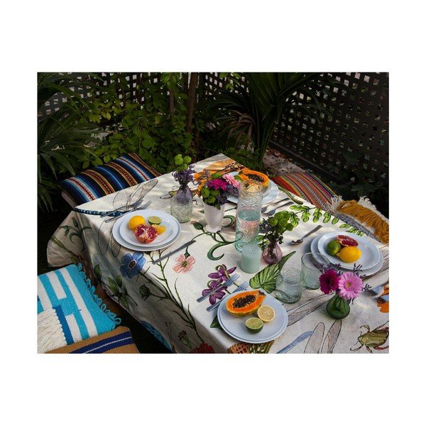 Покривка за маса с ленено платно , 140 x 140 cm Tierra Bella - Madre Selva-image-1