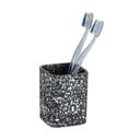 Черна чаша за четки за зъби Terrazzo - Wenko