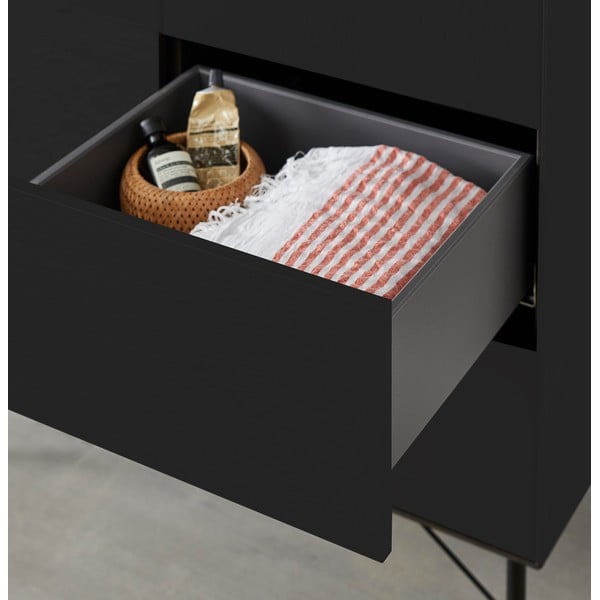 Черен скрин с чекмеджета Edge by Hammel - Hammel Furniture-image-3