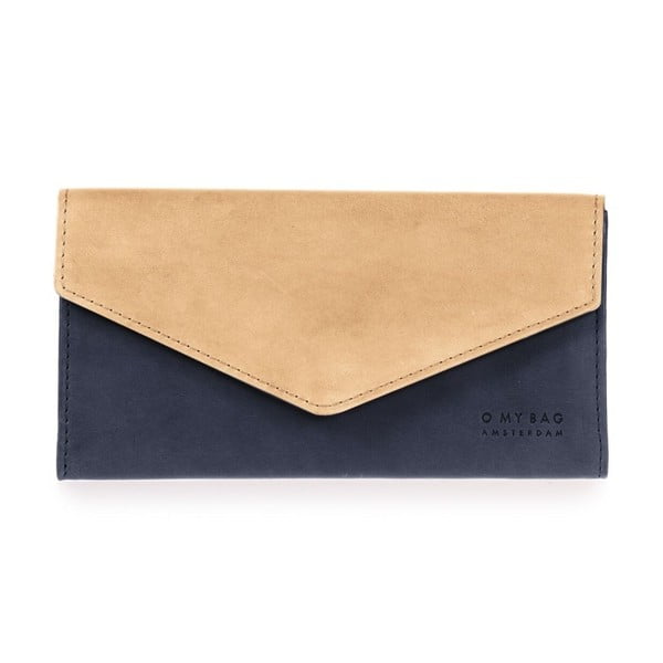 Modro-béžová kožená peněženka O My Bag Pixies