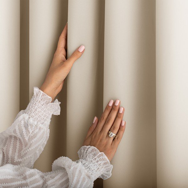 Кремаво затъмняващо перде 140x250 cm Carli – Restilo-image-3