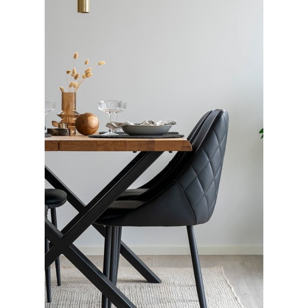 Трапезна маса с плот от масивен дъб , 140 x 95 cm Toulon - House Nordic-image-1