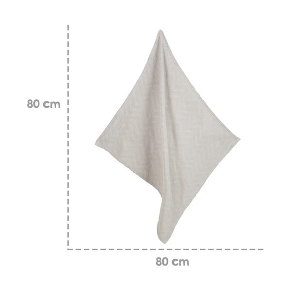 Светлосиво плетено бебешко одеяло от органичен памук 80x80 cm Lil Planet - Roba-image-4