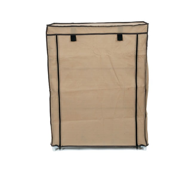 Бежов текстилен триетажен стелаж за обувки - Compactor-image-4