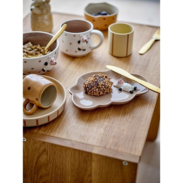 Бяла керамична детска чаша за какао 370 ml Dolly – Bloomingville Mini-image-1