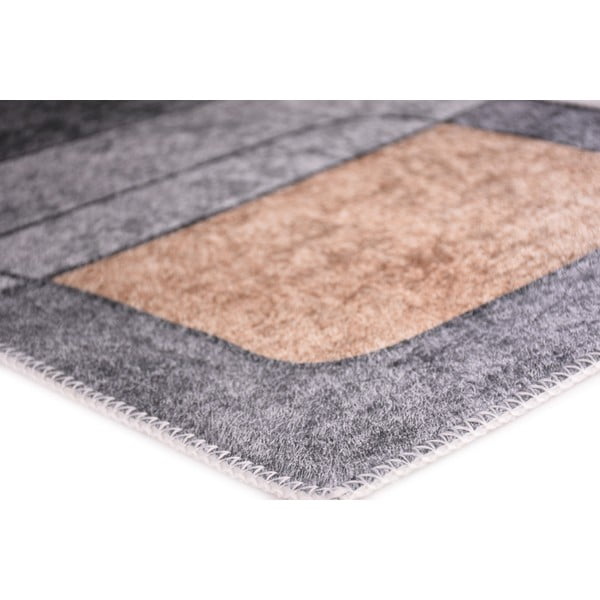 Сив миещ се килим 160x230 cm - Vitaus-image-2