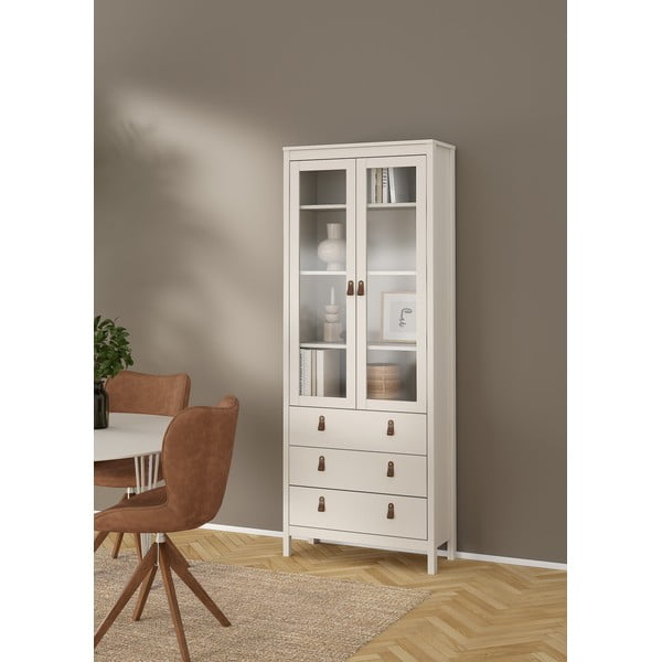 Сиво-бежова витрина 78x199x33 cm Madrid – Tvilum-image-2