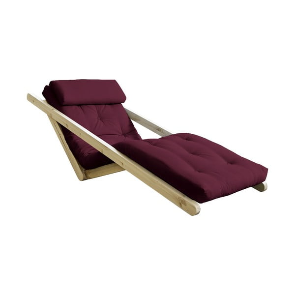 Променлив стол за отдих Figo Natural Clear/Bordeaux - Karup Design