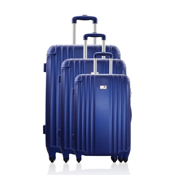 Sada 3 cestovních zavazadel Valises Avec Blue