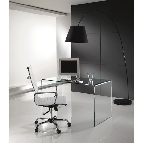 Стъклена работна маса 70x126 cm Bend - Tomasucci-image-1