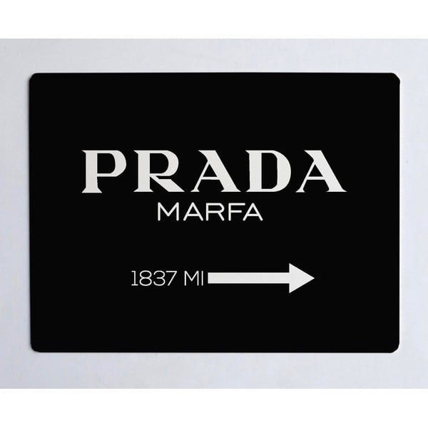 Черна подложка за маса Black Prada - Little Nice Things