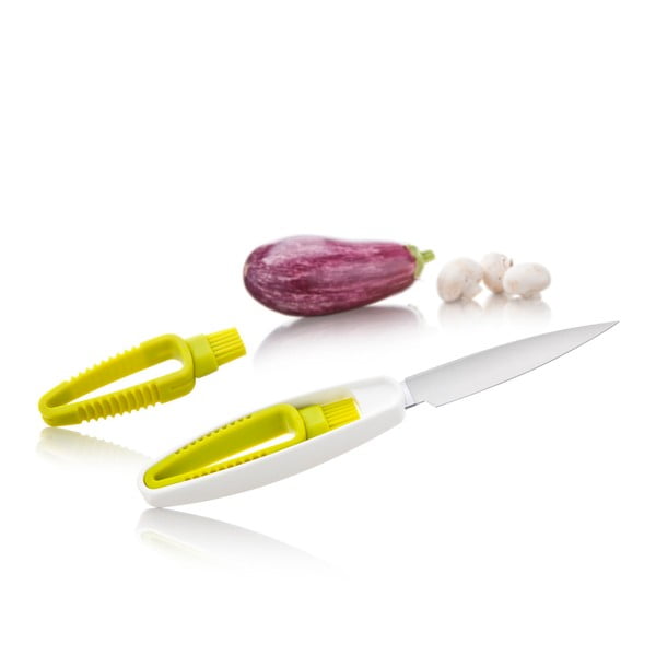 Set nože na zeleninu s kartáčkem VacuVin