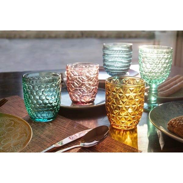 Комплект от 6 цветни чаши Villa d'Este , 240 ml Geometrie - Villa d'Este-image-1