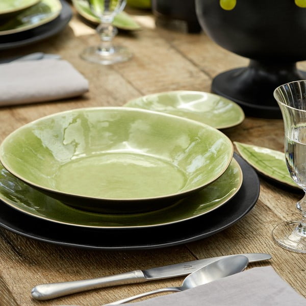 Светлозелена керамична чиния за супа , ⌀ 25 cm Riviera - Costa Nova-image-2