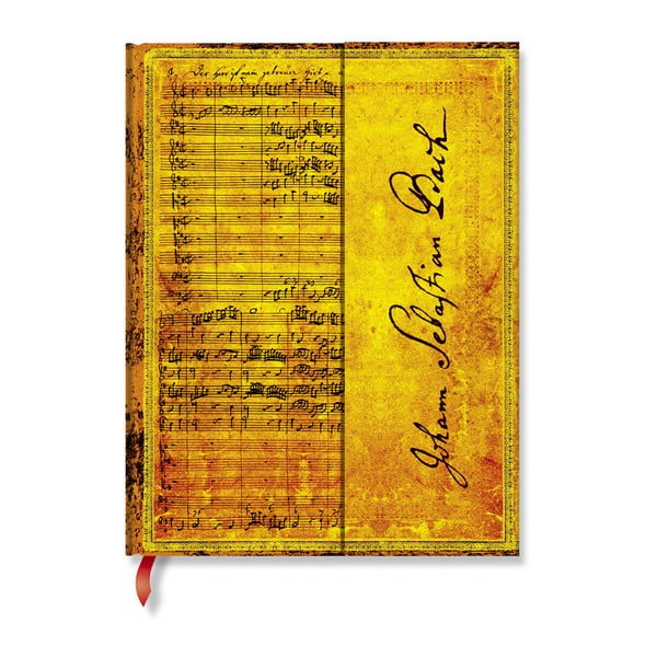 Тетрадка с твърди корици с подвързия Bach, 18 x 23 cm - Paperblanks