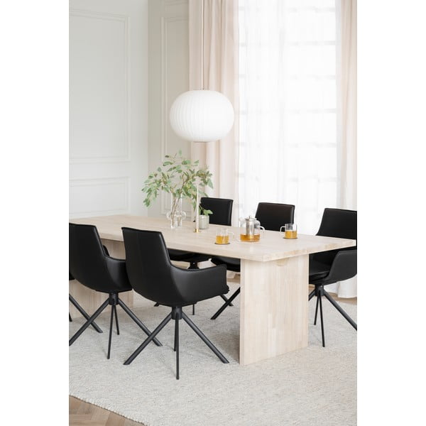 Дъбова маса за хранене 240x95 cm Emmett - Rowico-image-2