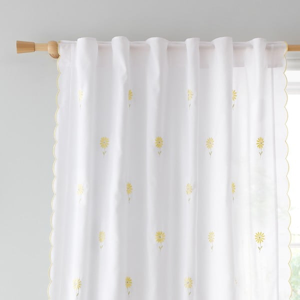 Жълто-бяла завеса 140x183 cm Lorna - Catherine Lansfield