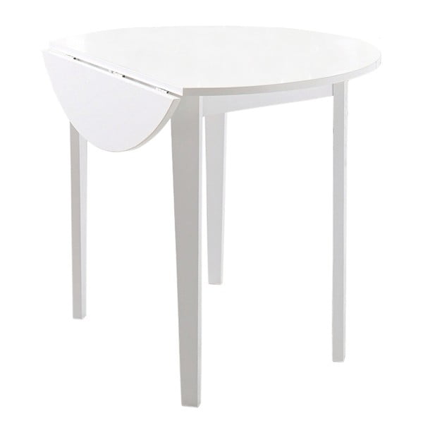 Bílý jídelní stůl 13Casa Kaos, Ø 91,5 cm