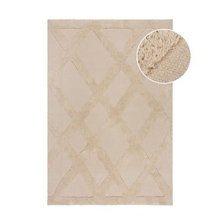 Бежов памучен килим 80x150 cm Tessa Diamond – Flair Rugs